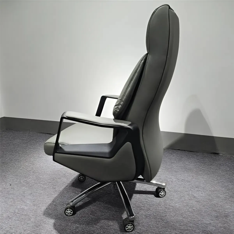 Ghế Giám Đốc Da Cao Cấp Tay Vịn Nhựa Kim Loại - GGĐ52