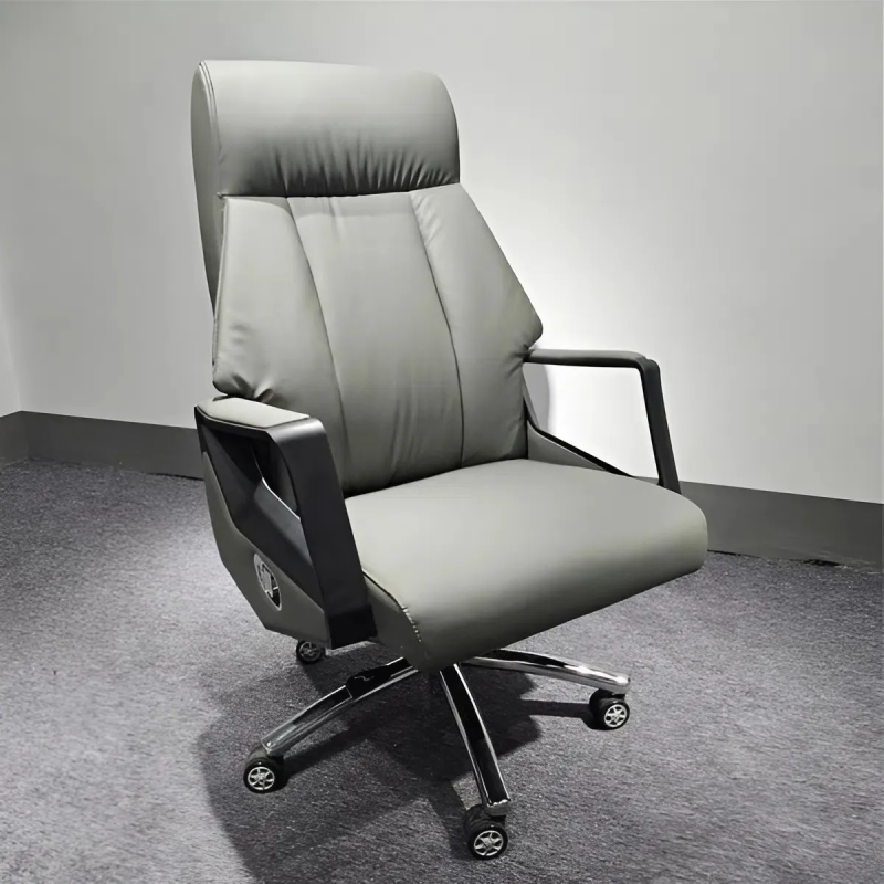 Ghế Giám Đốc Da Cao Cấp Tay Vịn Nhựa Kim Loại - GGĐ52