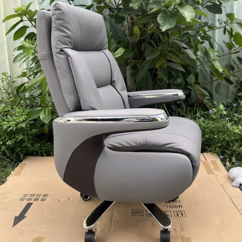 Ghế Giám Đốc Da Thật Ngả Lưng Tự Động Nhập Khẩu - GGĐ23