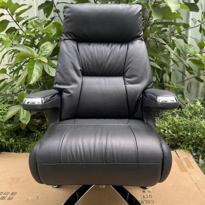 Ghế Giám Đốc Da Thật Ngả Lưng Tự Động Nhập Khẩu - GGĐ23