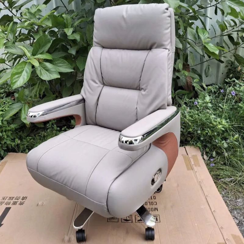 Ghế Giám Đốc Da Thật Ngả Lưng Tự Động Nhập Khẩu - GGĐ23