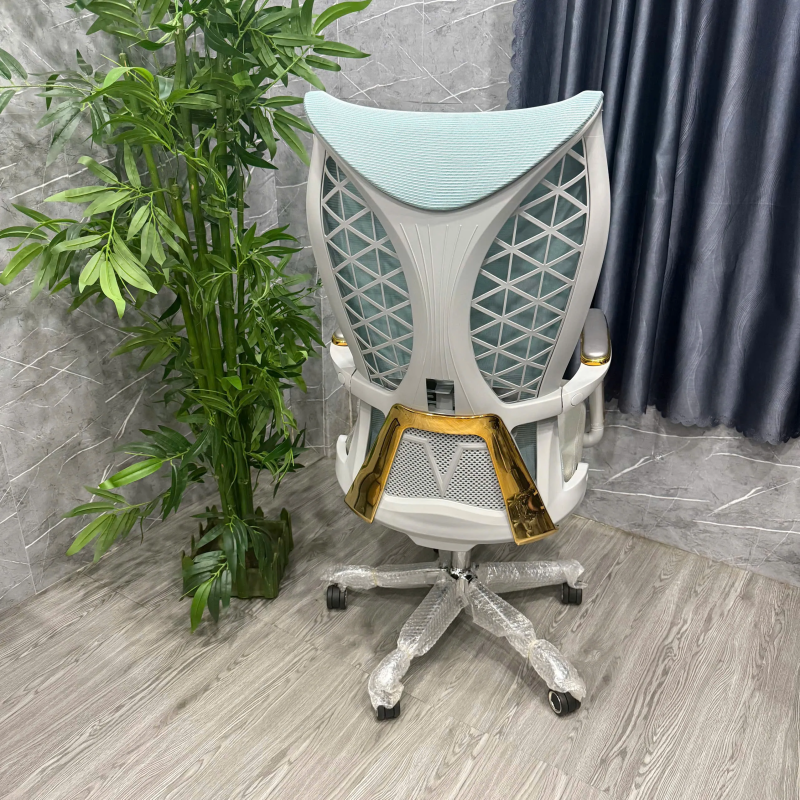 Ghế Làm Việc Xoay Lưng Cao Tay Vịn Vàng Đẳng Cấp - GX79 