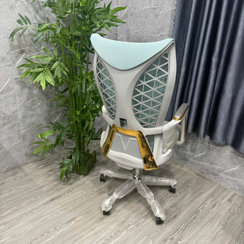 Ghế Làm Việc Xoay Lưng Cao Tay Vịn Vàng Đẳng Cấp - GX79 