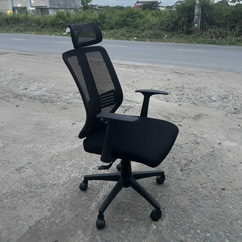 Ghế Xoay Văn Phòng Tựa Đầu Tay Chữ T - GX21
