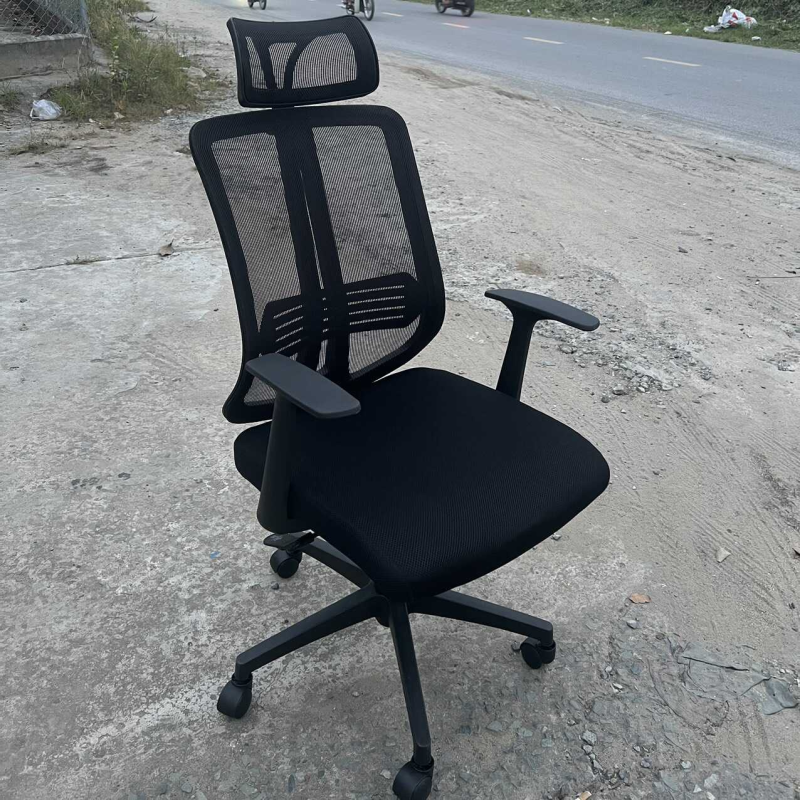 Ghế Xoay Văn Phòng Tựa Đầu Tay Chữ T - GX21