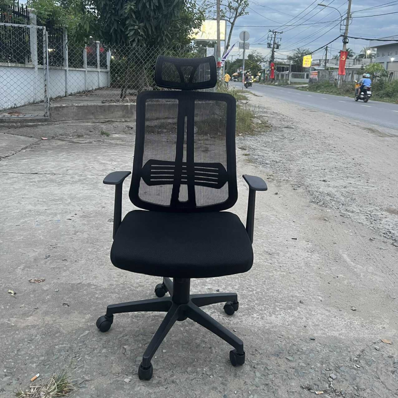 Ghế Xoay Văn Phòng Tựa Đầu Tay Chữ T - GX21