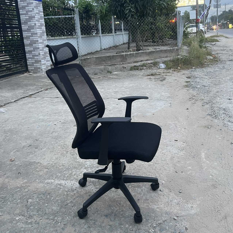 Ghế Xoay Văn Phòng Tựa Đầu Tay Chữ T - GX21