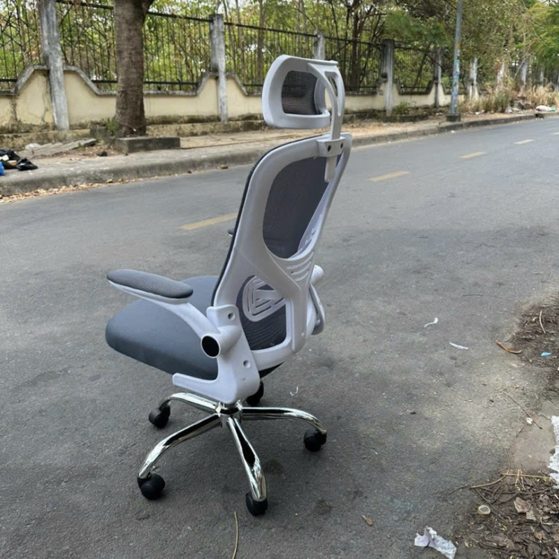 Ghế Xoay Văn Phòng Tay Gập Bọc Nệm - GX48