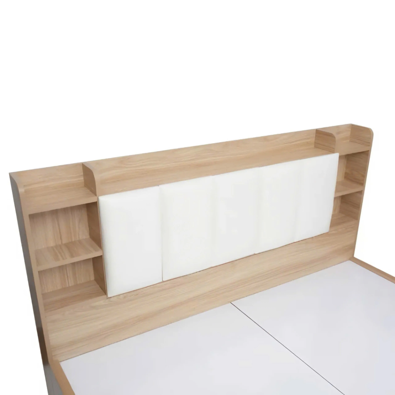 Giường Ngủ Gỗ Công Nghiệp Có Kệ Đầu Giường - GN23