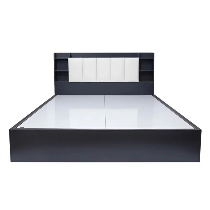 Giường Ngủ Gỗ Công Nghiệp Có Kệ Đầu Giường - GN23