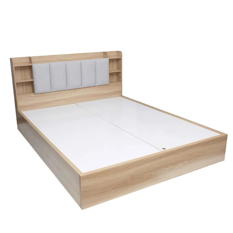 Giường Ngủ Gỗ Công Nghiệp Có Kệ Đầu Giường - GN23
