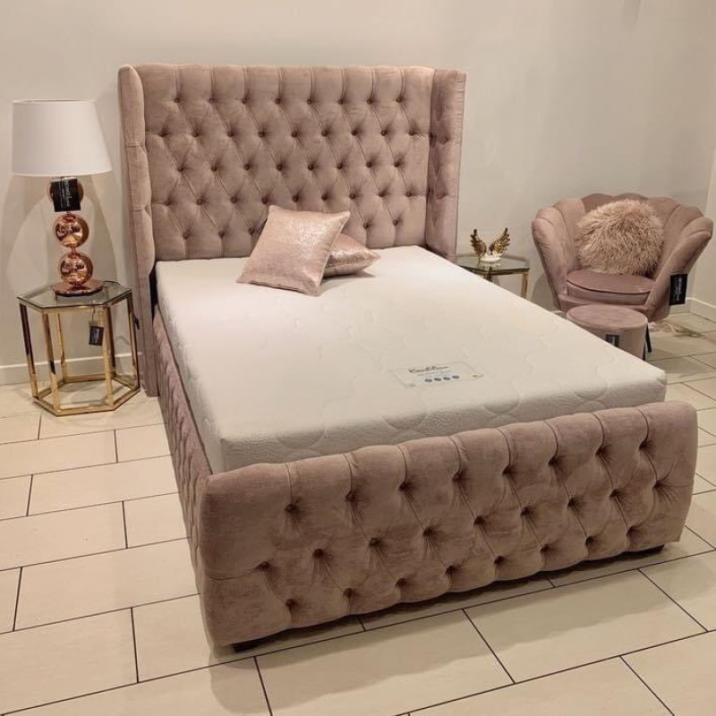 Giường Ngủ Bọc Nỉ Đẹp - GN13