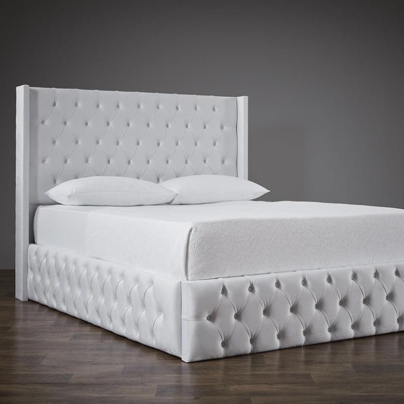 Giường Ngủ Bọc Nỉ Đẹp - GN13