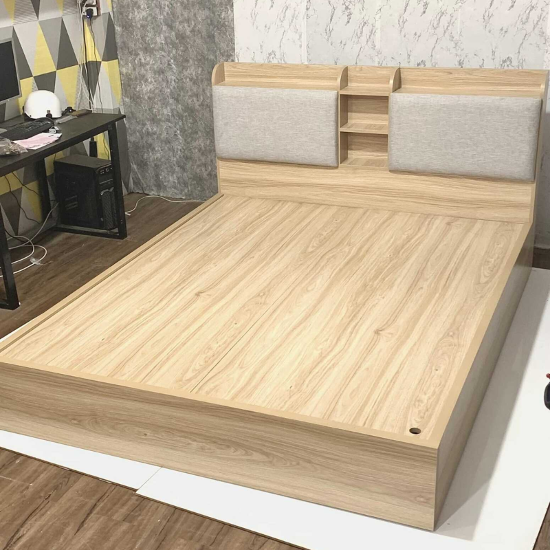 Giường Ngủ Đầu Bọc Nệm - GN15