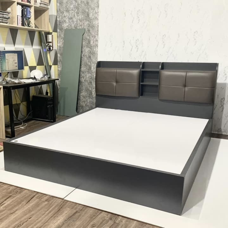 Giường Ngủ Đầu Bọc Nệm - GN15