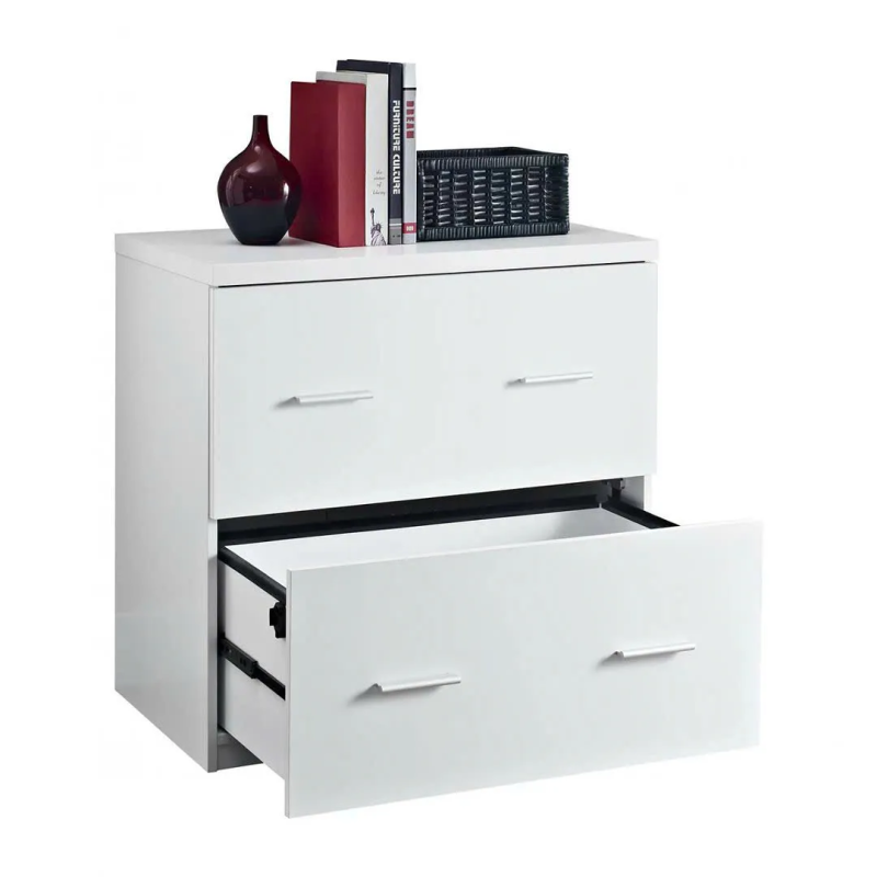 Hộc Tủ Gỗ 2 Ngăn Kéo Tay Cầm Ngang Hiện Đại - TP49
