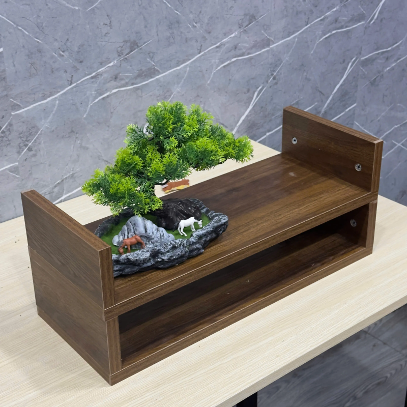 Kệ Để Bàn 2 Tầng Mini 2 Trong 1 Đa Năng - KB8