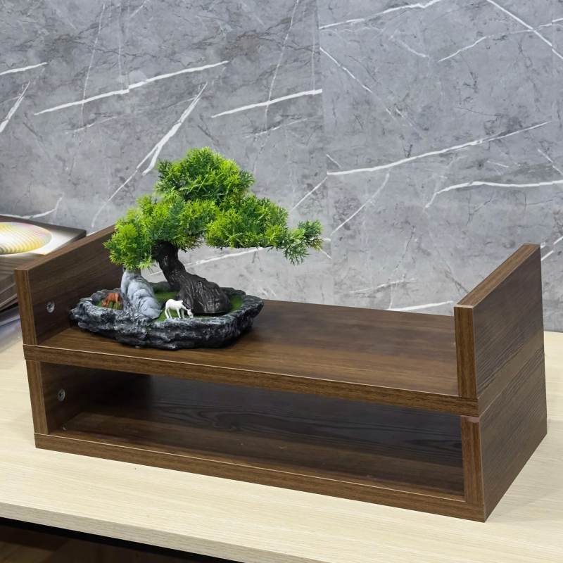 Kệ Để Bàn 2 Tầng Mini 2 Trong 1 Đa Năng - KB8