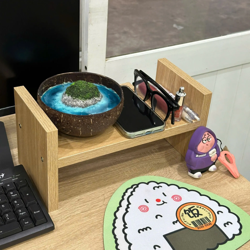 Kệ Để Bàn Làm Việc Gỗ Trang Trí Tiện Lợi - KB7