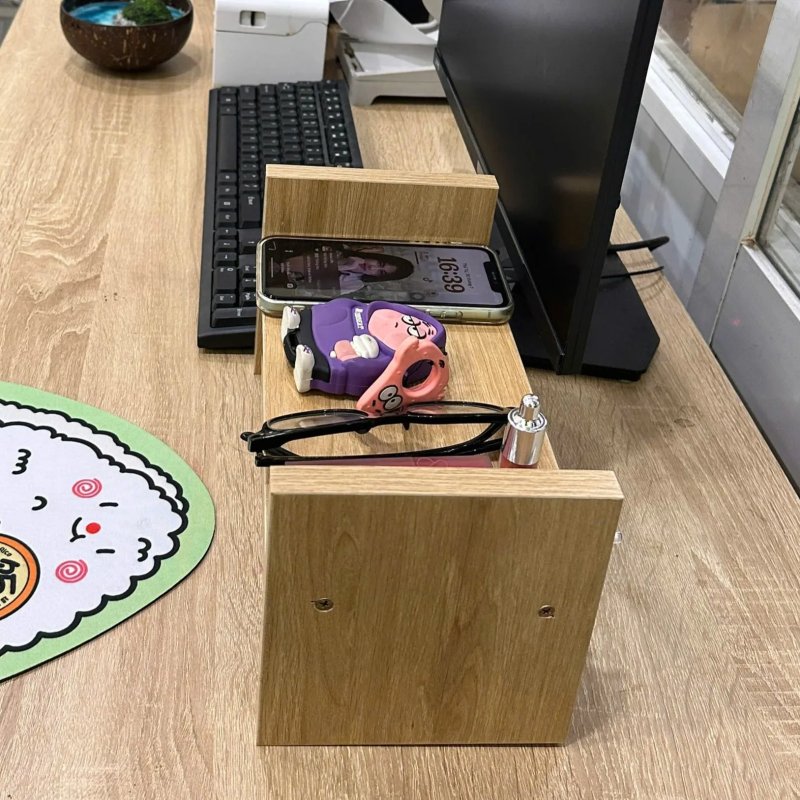 Kệ Để Bàn Làm Việc Gỗ Trang Trí Tiện Lợi - KB7