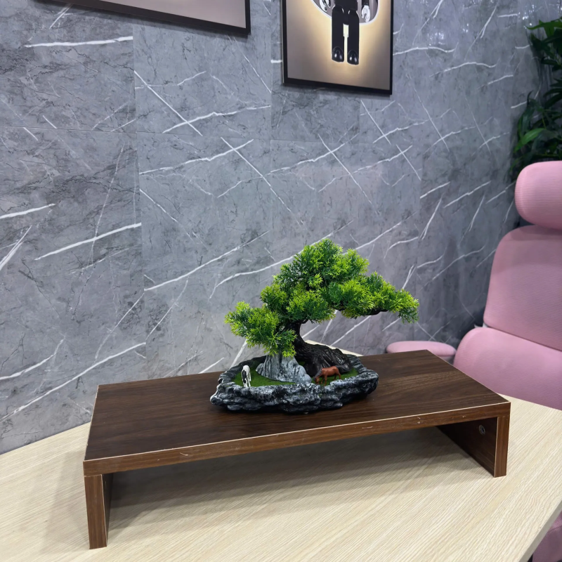 Kệ Để Màn Hình Vi Tính Gỗ Decor Bàn Làm Việc - KB6 