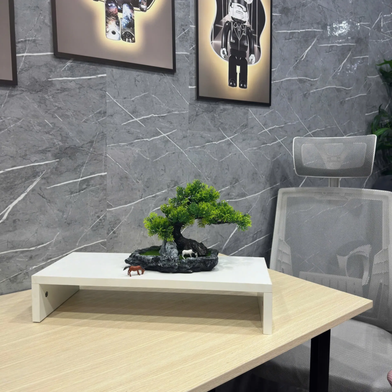 Kệ Để Màn Hình Vi Tính Gỗ Decor Bàn Làm Việc - KB6 