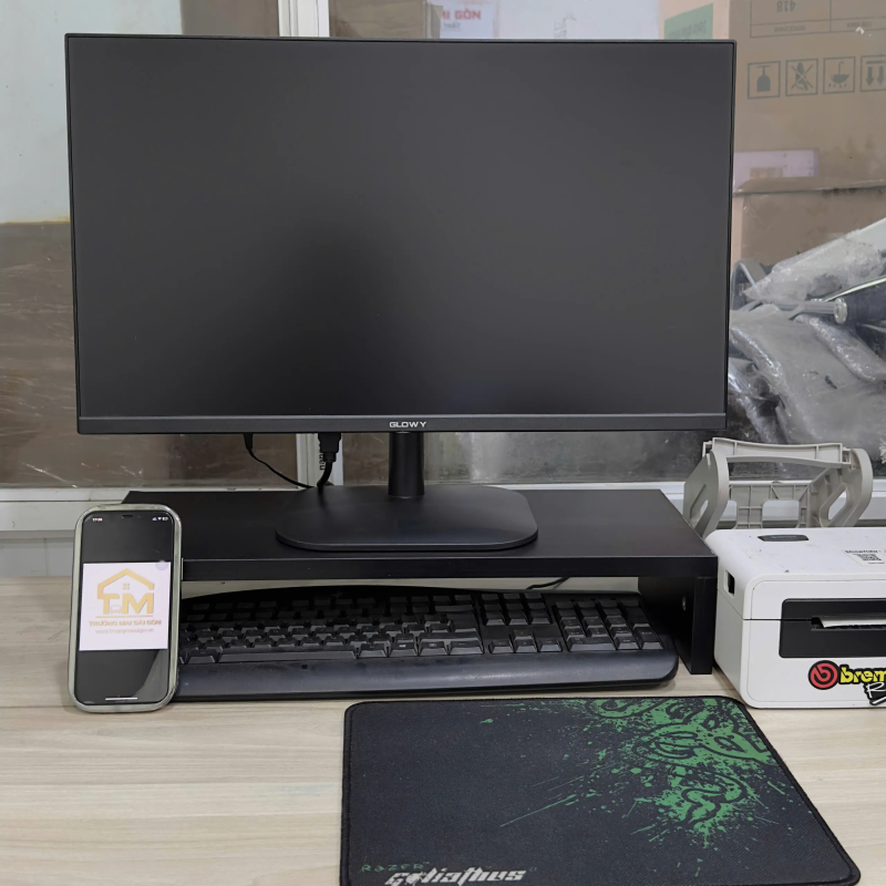 Kệ Để Màn Hình Vi Tính Gỗ Decor Bàn Làm Việc - KB6 