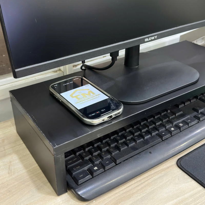 Kệ Để Màn Hình Vi Tính Gỗ Decor Bàn Làm Việc - KB6 