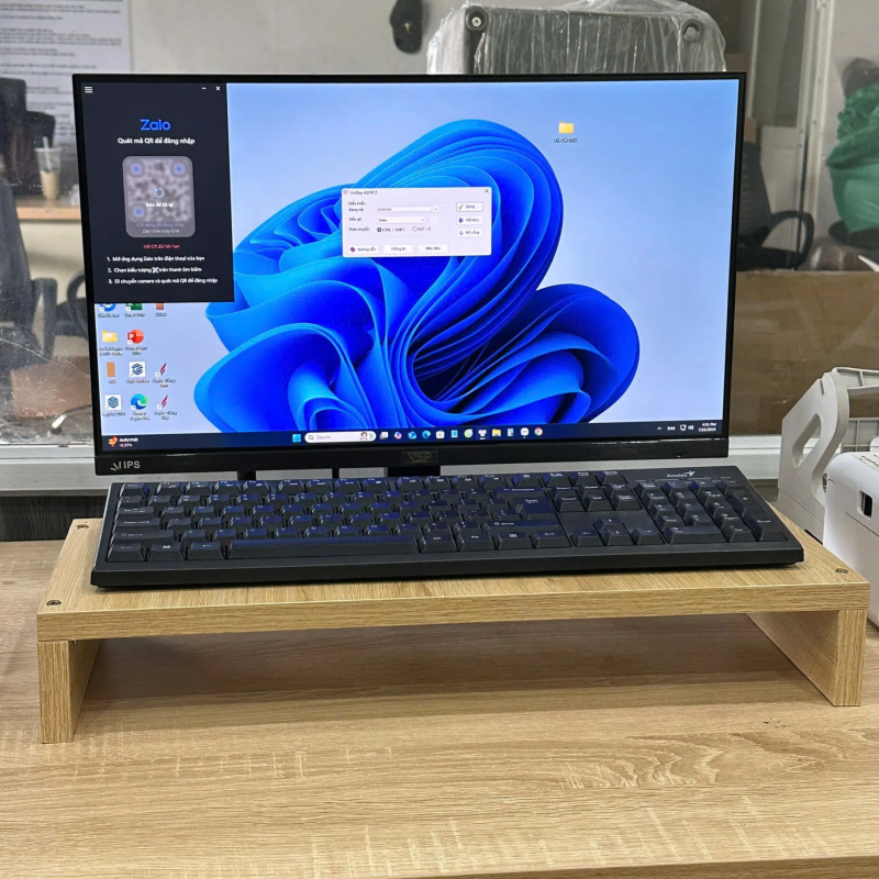 Kệ Để Màn Hình Vi Tính Gỗ Decor Bàn Làm Việc - KB6 