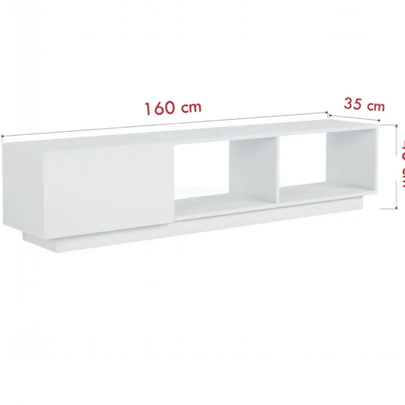 Kệ Tivi Dáng Thấp Phối Cánh Lật Và Kệ Mở - KTV27