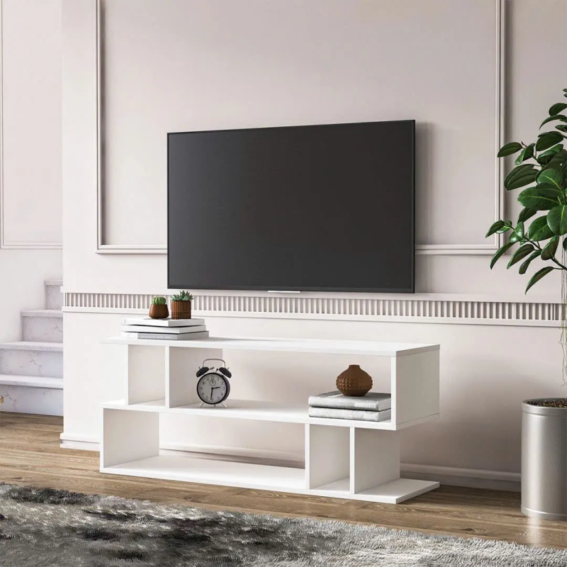 Kệ Tivi Gỗ Ba Tầng Thiết Kế Đối Xứng Độc Đáo - KTV13
