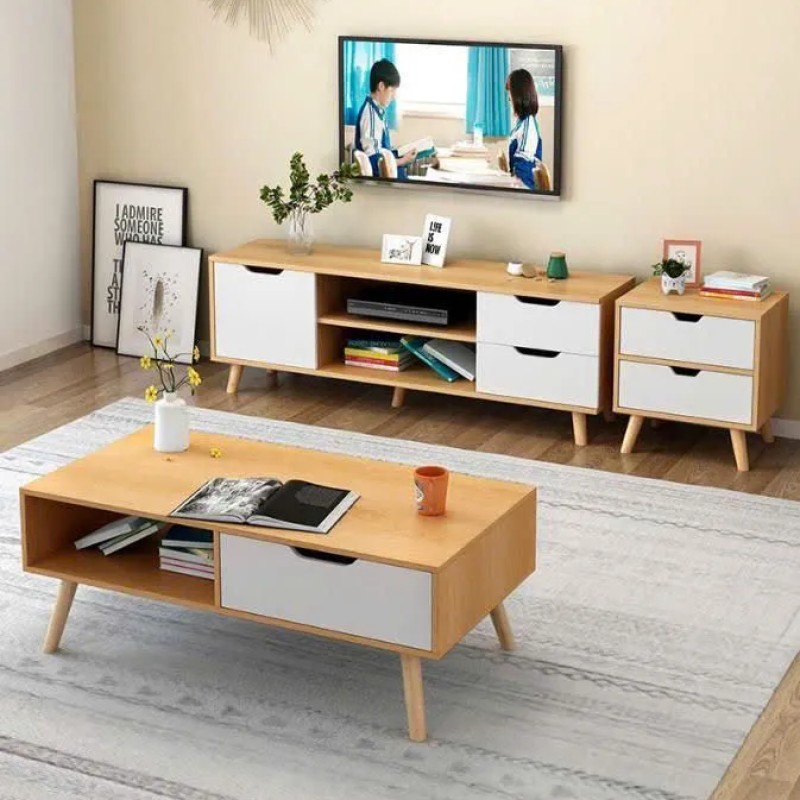 Kệ Tivi Gỗ Hiện Đại Kết Hợp Ngăn Kéo - KTV4