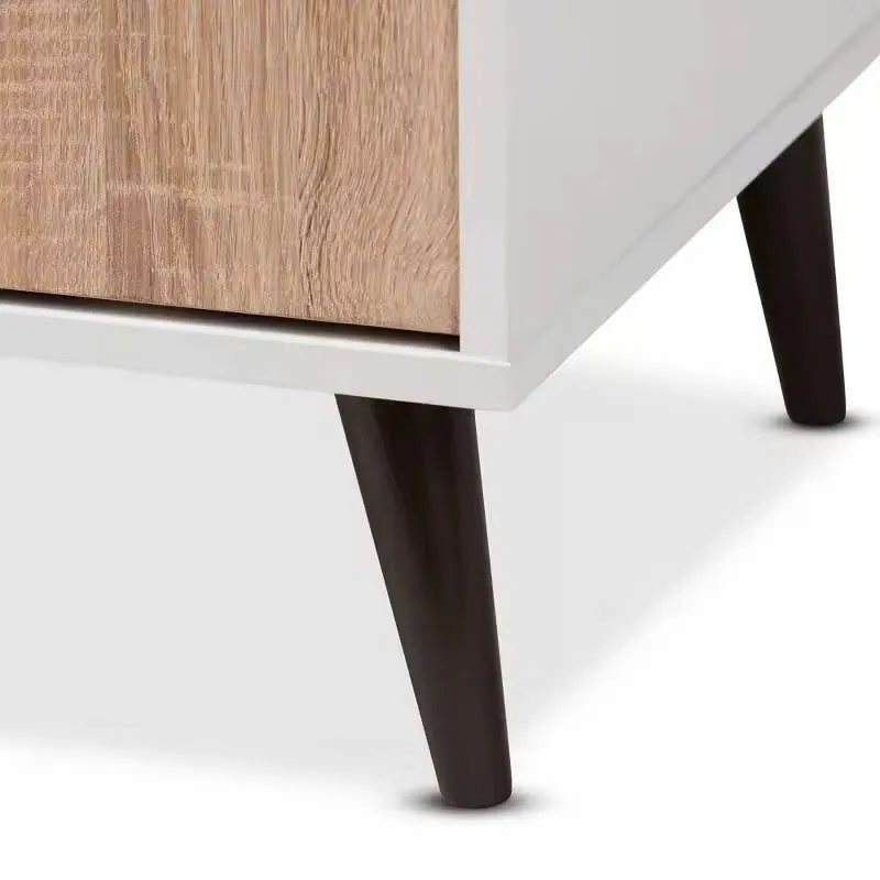 Kệ Tivi Gỗ MDF 3 Cánh Cửa Mở Chân Cao Tối Giản - KTV24