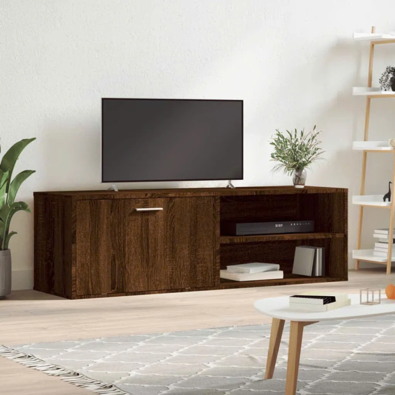 Kệ Tivi Gỗ MDF Thiết Kế Cánh Mở Kèm Kệ Trang Trí - KTV30