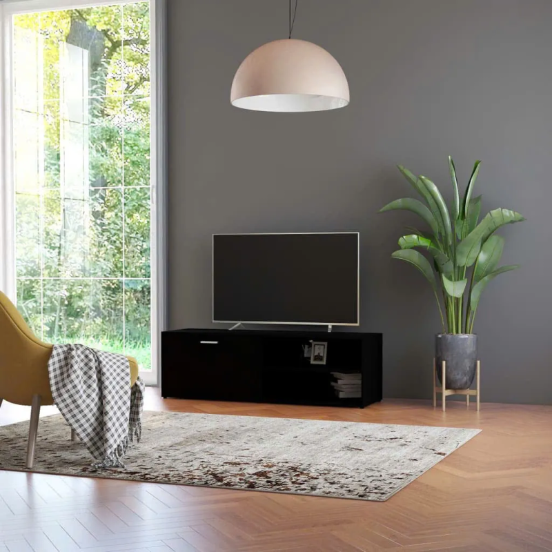Kệ Tivi Gỗ MDF Thiết Kế Cánh Mở Kèm Kệ Trang Trí - KTV30
