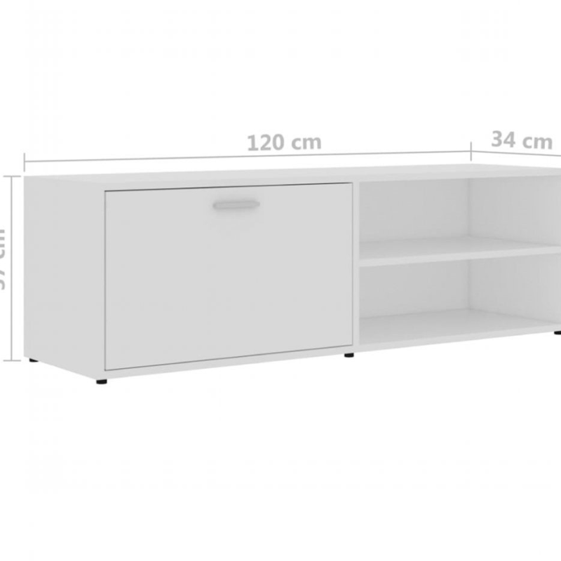 Kệ Tivi Gỗ MDF Thiết Kế Cánh Mở Kèm Kệ Trang Trí - KTV30