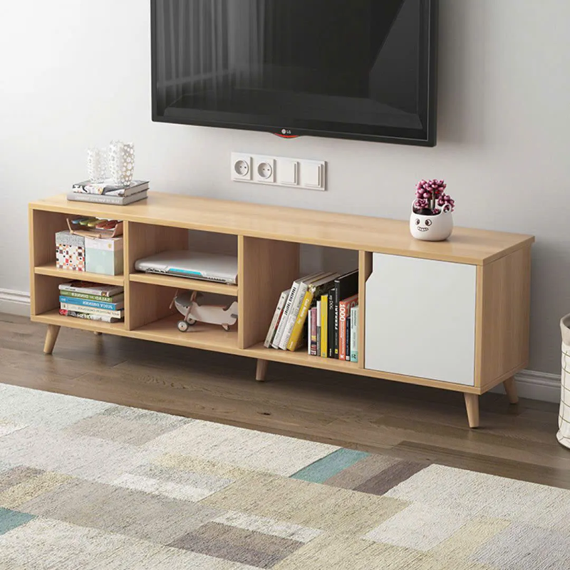  Kệ Tivi Gỗ Nhiều Ngăn Mở Kết Hợp Tủ Cánh - KTV12