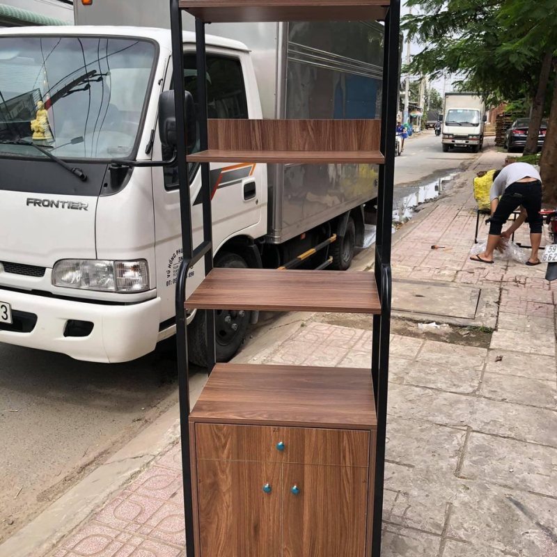 Tủ Văn Phòng Vách Ngăn Kết Hợp Trang Trí BumBe - THS10