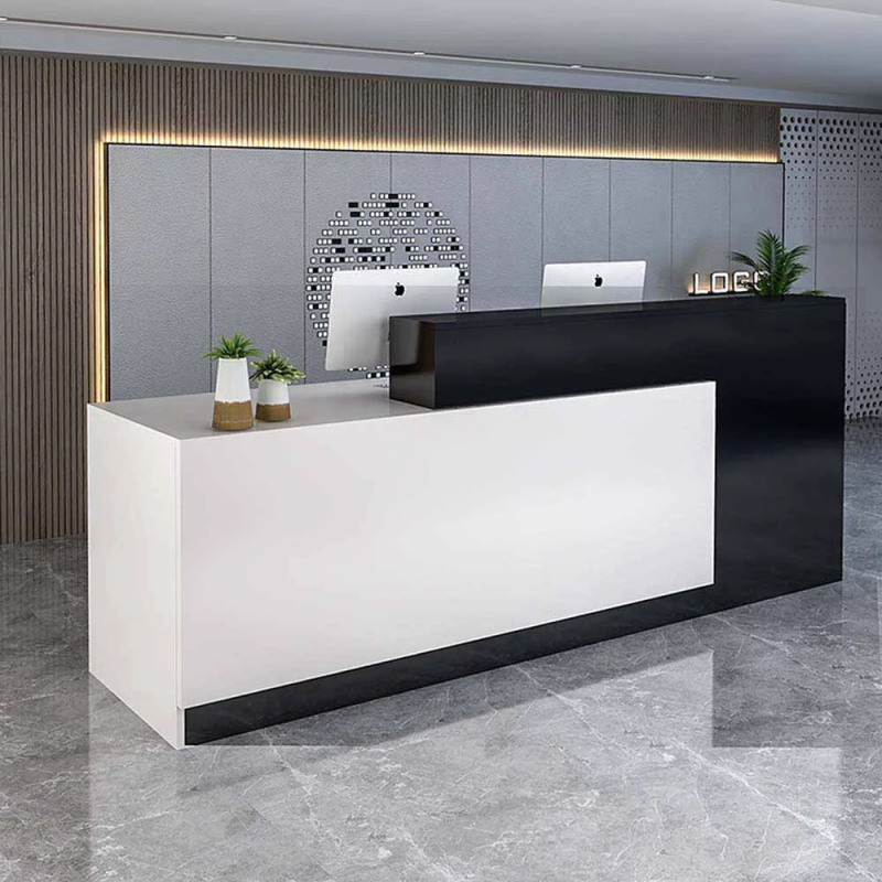 Quầy Lễ Tân Gỗ MDF Khách Sạn - LT2