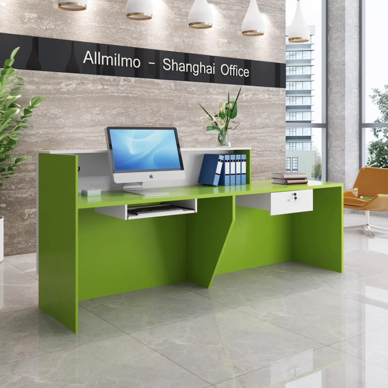 Quầy Lễ Tân Gỗ MDF Khách Sạn - LT2