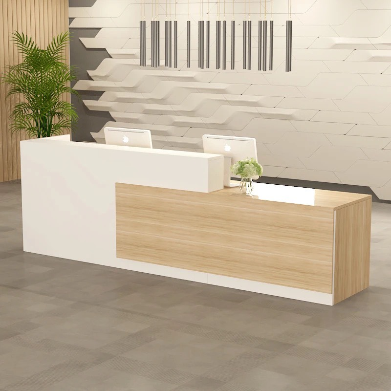 Quầy Lễ Tân Gỗ MDF Khách Sạn - LT2