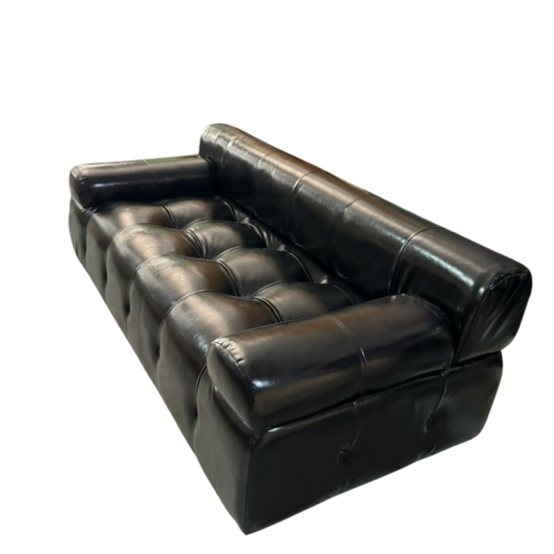 Ghế Sofa Da Đen Bóng Hạng Sang - SF36