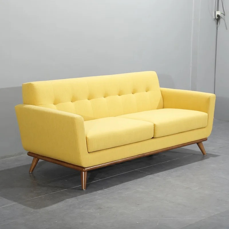 Sofa Văng Dài Nỉ Màu Vàng Đẹp Tại Xưởng - SF13