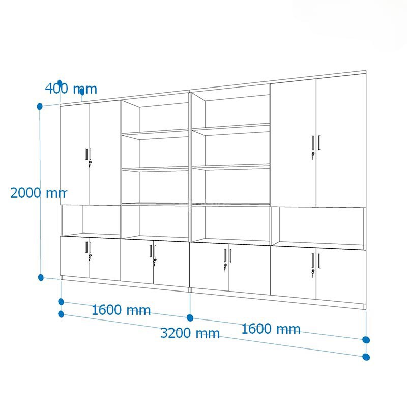 Tủ Hồ Sơ Gỗ Giám Đốc - THS46