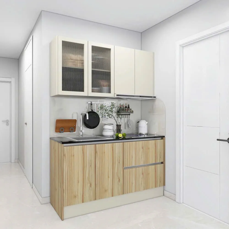 Tủ Bếp Mini Gỗ MDF Phủ Melamine Bền Bỉ - TB35