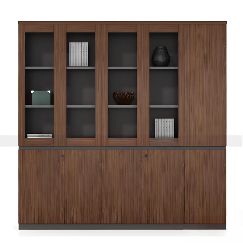 Tủ Tài Liệu 4 Cánh Kính 1 Cánh Gỗ - THS238
