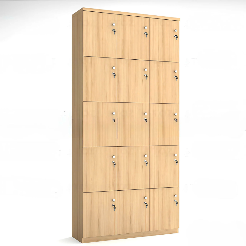 Tủ Gỗ Locker Gỗ 15 Ngăn - TLK77