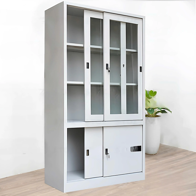 Tủ Locker Sắt 2 Cánh Kính Cửa Lùa - TLK46