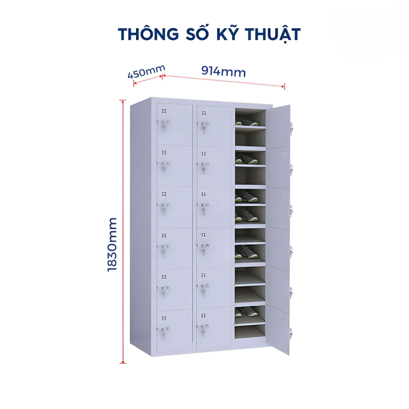 Tủ Locker 12 Ngăn - TLK60