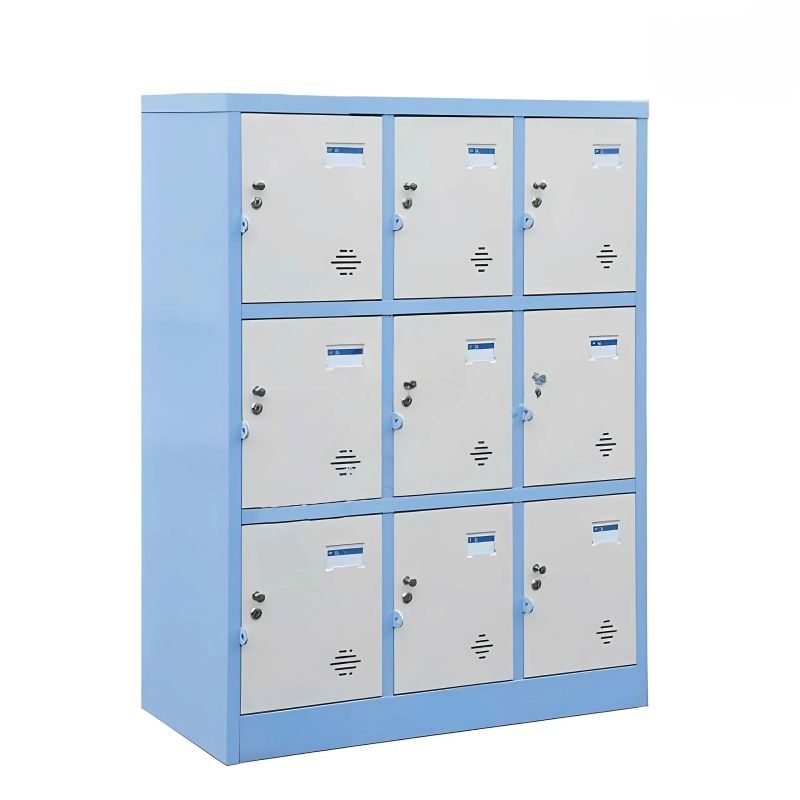 Tủ Sắt Locker 9 Ngăn Màu Xanh - TLK62